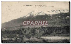 Postcard Old Embrun Bottom view the Ros In desaus Mount William