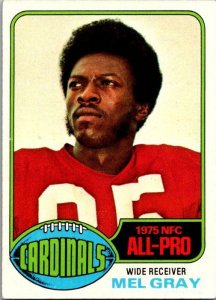 1976 Topps Football Card Mel Gray St Louis Cardinals sk4307