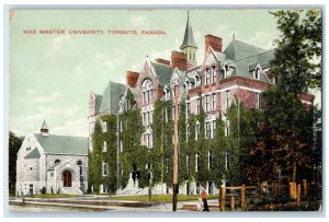 c1910 Mac Master University Toronto Ontario Canada Unposted Antique Postcard