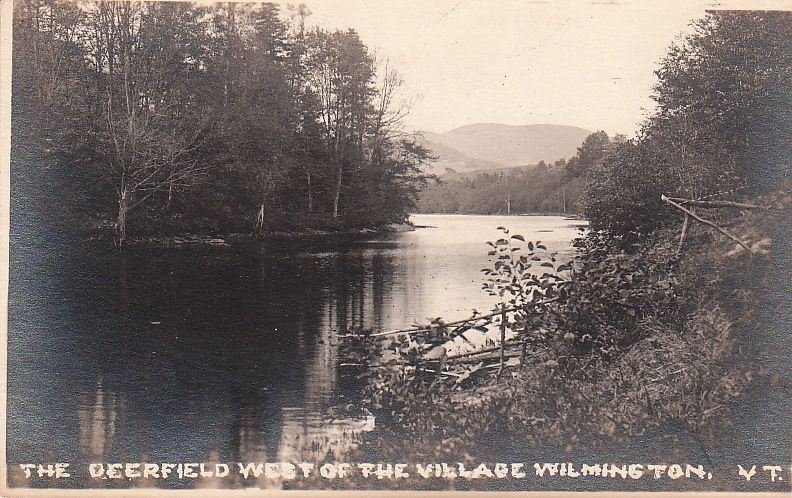 Postcard The Deerfield West of the Village Wilmington VT