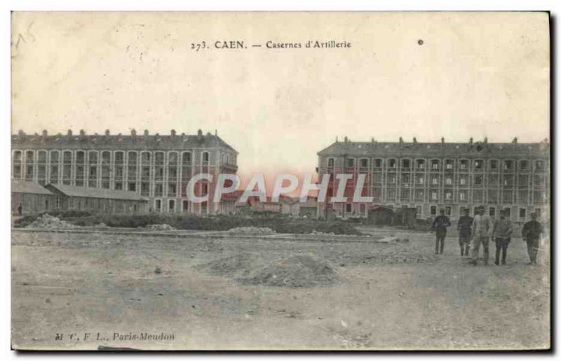 Postcard Old Army Barracks of Caen & # 39artillerie