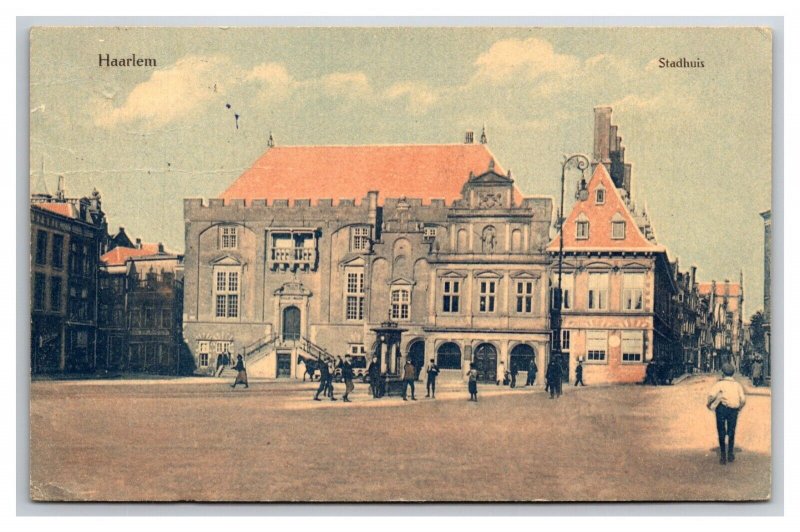Town Hall Haarlem Netherlands DB Postcard  L20