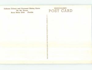 Unused Divided-Back COCOANUT DINING GROVE RESTAURANT Boca Raton Florida FL p7606