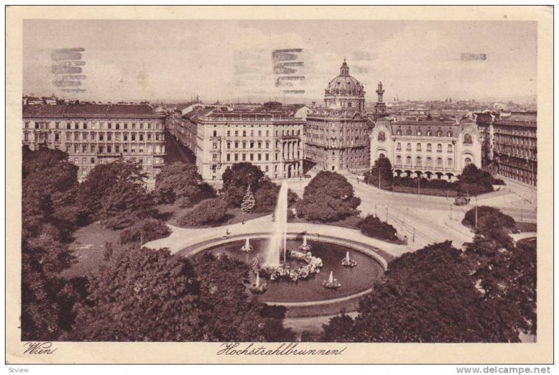 Fountain, Hochstrahlbrunnen, Wien (Vienna), Austria, 1900-1910s