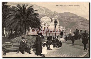 Monaco - Monte Carlo - In front of the Casino - Old Postcard