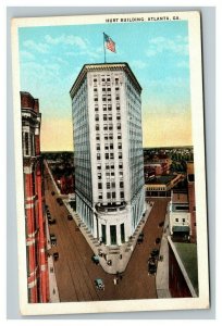 Vintage 1920's Postcard American Flag Over The Hurt Building Atlanta Georgia