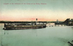 Clapets Canal at La Boca, Panama c.1915 Postcard / 10C1-41