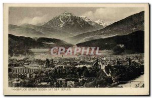 Old Postcard Innsbruck Gegen Mit Der Suden Serles