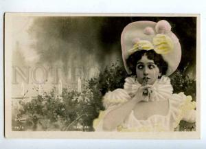 216082 CAVALIERI Italian OPERA SINGER Hat PIERRETTE old PHOTO