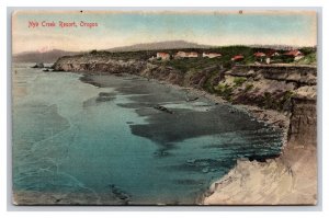 Nye Creek Beach Resort Newport Oregon OR DB Postcard H28