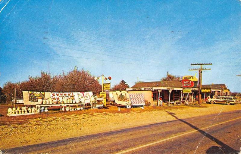 Green Forest Arkansas Richeys Gift Shop Street View Vintage Postcard K90903