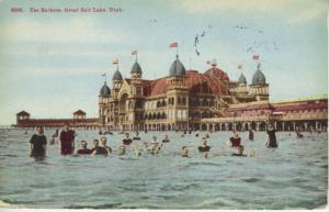 Great Salt Lake UT Utah ~ The Bathers ~ c1910 Postcard