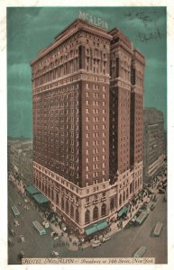 Vintage Postcard 1933 Hotel McAlpin Broadway 34Th Street From Station New York