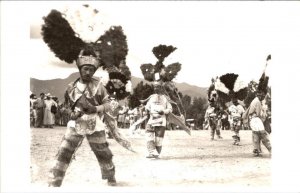 RPPC, Oaxaca Mexico DANCE OF THE FEATHER  Danza De La Pluma  DANCERS  Postcard