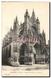 Caudebec-en-Caux Postcard Old L & # 39eglise Notre Dame The aprvis