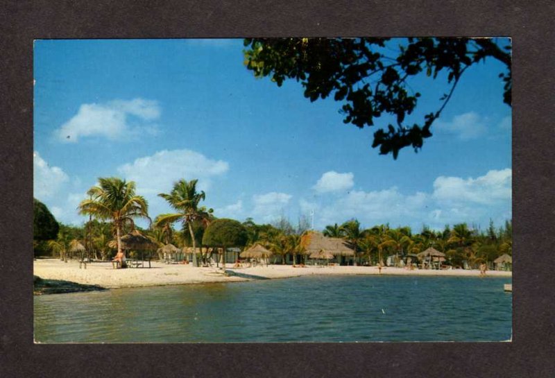 FL Tahiti Beach Owner Paul U Gerber Coral Gables Florida Postcard