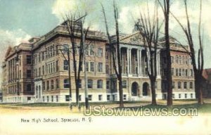 New High School, Syracuse - New York NY Postcard