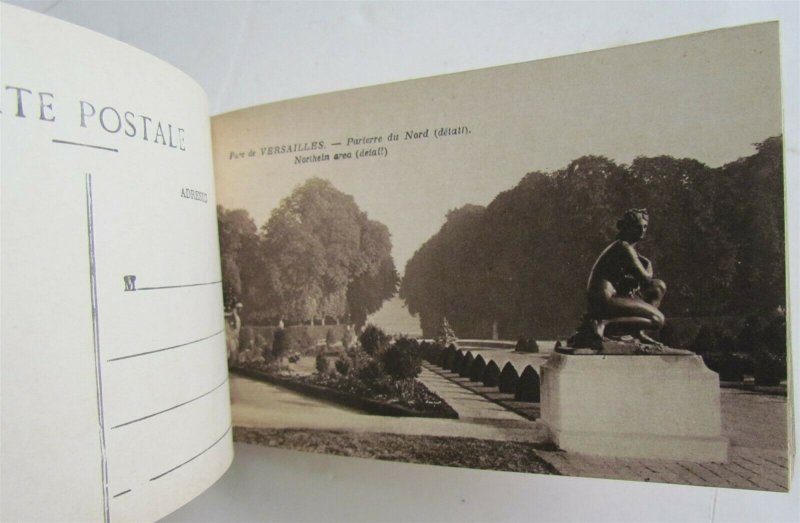 VERSAILLES & TRIANONS FRANCE ANTIQUE 50 DETACHABLE POSTCARDS BOOKLET