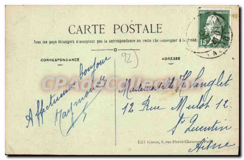 Postcard Rueil Old Church