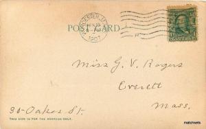 1907 STERLING JUNCTION MA Waushacum Lake Camp Ground postcard 3907