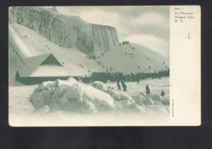 NIAGARA FALLS NEW YORK NY ICE MOUNTAIN IN WINTER FROZEN VINTAGE POSTCARD 1905