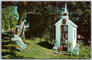 Wiscasset Maine 1960s Postcard Smallest Church In The World