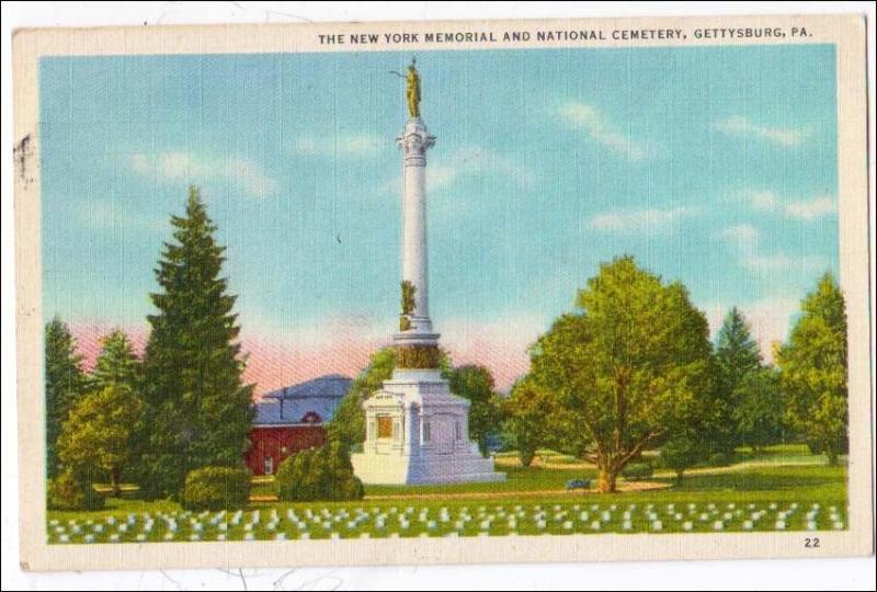 NY State Monument & National Cemetery, Gettysburg PA