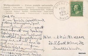1911 CHENEY WASHINGTON State Normal School training POSTCARD 11057