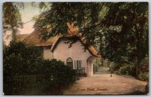 Vtg Drews Pond Devizes Wiltshire England 1910s Old View Postcard