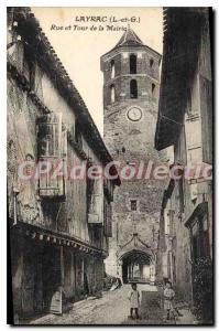 Postcard Old Street Layrac And Tower Of The Mayor