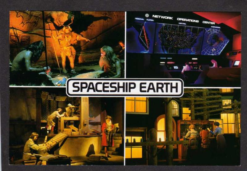 FL Epcot Ct Spaceship Earth Disney World Amusement Park Orlando Florida Postcard