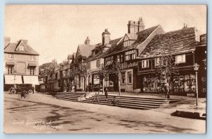 West Sussex England Postcard High Street View in East Grinstead c1910 Antique