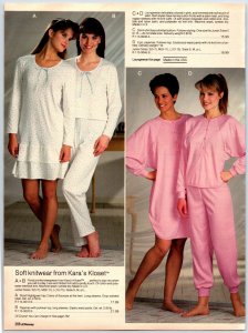 1980's  Pretty Ladies In Robes Lounge Ware Sleep Wear Print Ads Vintage Clipping