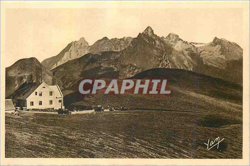 'Old Postcard The Pyrenees spa Route Des Eaux Bonnes Argules Gazost Col d''Au...