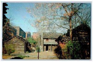 c1960 Fort Nashborough Cumberland River Block House Nashville Tennessee Postcard 