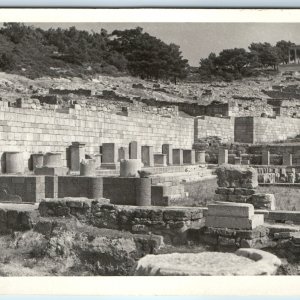 c1950s Rhodes Greece RPPC Kameiros Acropolis Ancient Ruins Real Photo Stone A141