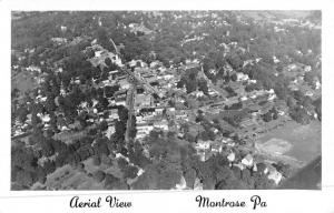 Montrose Pennsylvania Birdseye View Of City Real Photo Antique Postcard K48346
