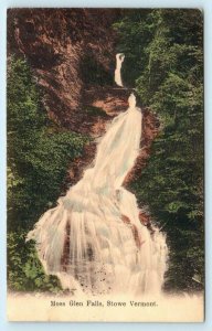 STOWE, Vermont VT  Handcolored MOSS GLEN FALLS 1908   Postcard
