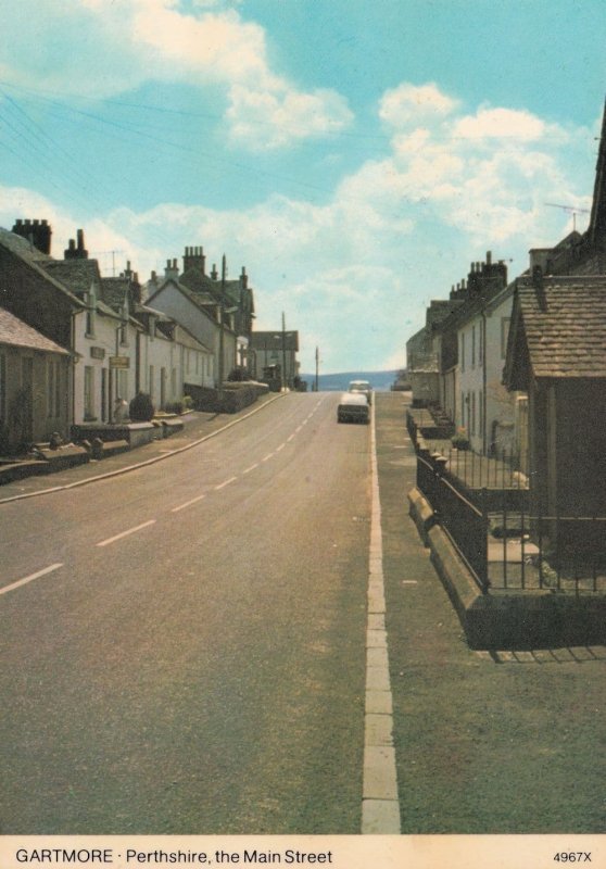 Gartmore Perthshire Main Street 1980s Postcard