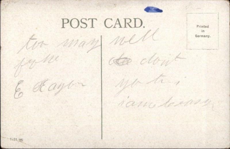 Boss Secretary Office Romance Typewriter Desks etc c1910 Postcard #20