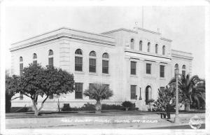 Yuma Arizona~New Court House~Man on Sidewalk~1940s Frashers Photos RPPC