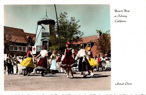 California Solvang Danish Days With Locals In Costume Real Photo