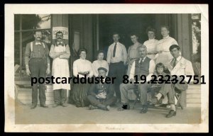 2751 - REAL PHOTO POSTCARD 1910s Ice Cream Store Front