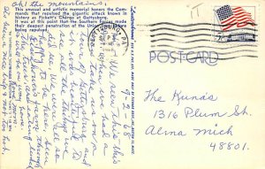 High watermark Pickett's charge Gettysburg, PA, USA Civil War Postcard