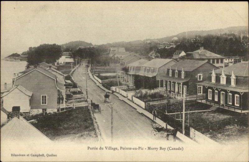 Partie Du Village Pointe Au Pic Murray Bay Quebec c1910 Postcard