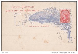 80 Reis , Postal card , Brazil , 1890s