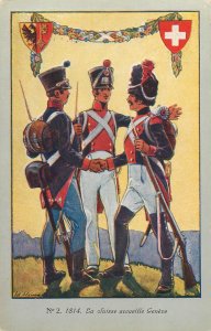 Centenaire de la Reunion Geneva Switzerland Suisse 1814-1914 No 2 Accueille