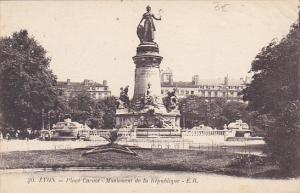 France Lyon Place Carnot Monument de la Republique 1917