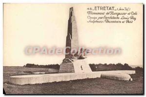 Postcard From Old Etretat Monument Nungesser and Coli