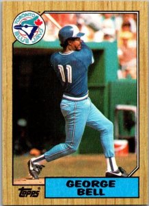 1987 Topps Baseball Card George Bell Toronto Blue Jays sk3406